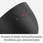 Bocina inteligente Amazon Echo Spot 2024 con Alexa Wi-Fi negro botones